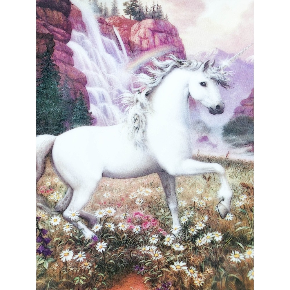 Princeton Gallery Ruth Sanderson Rainbow Valley of the Unicorn Collector Plate - Picture 6 of 9